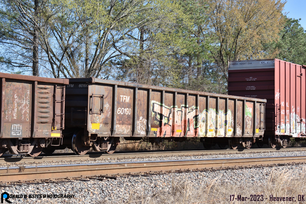 PRN2023030219_400 Kansas City Southern KCS – Grupo Transportación Ferroviaria Mexicana TFM 60190 Gondola 57 8” Open light density service